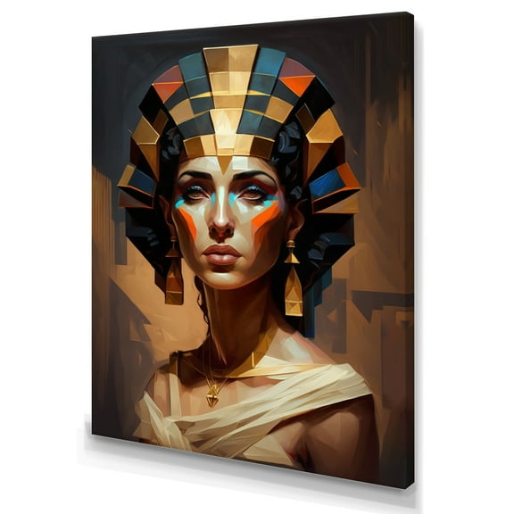Designart Portrait Of Egyptian Goddess II Canvas Wall Art