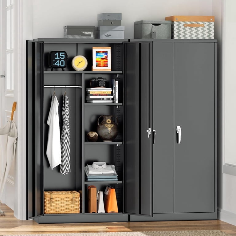 Suncrown, Metal Wardrobe Closet, 72