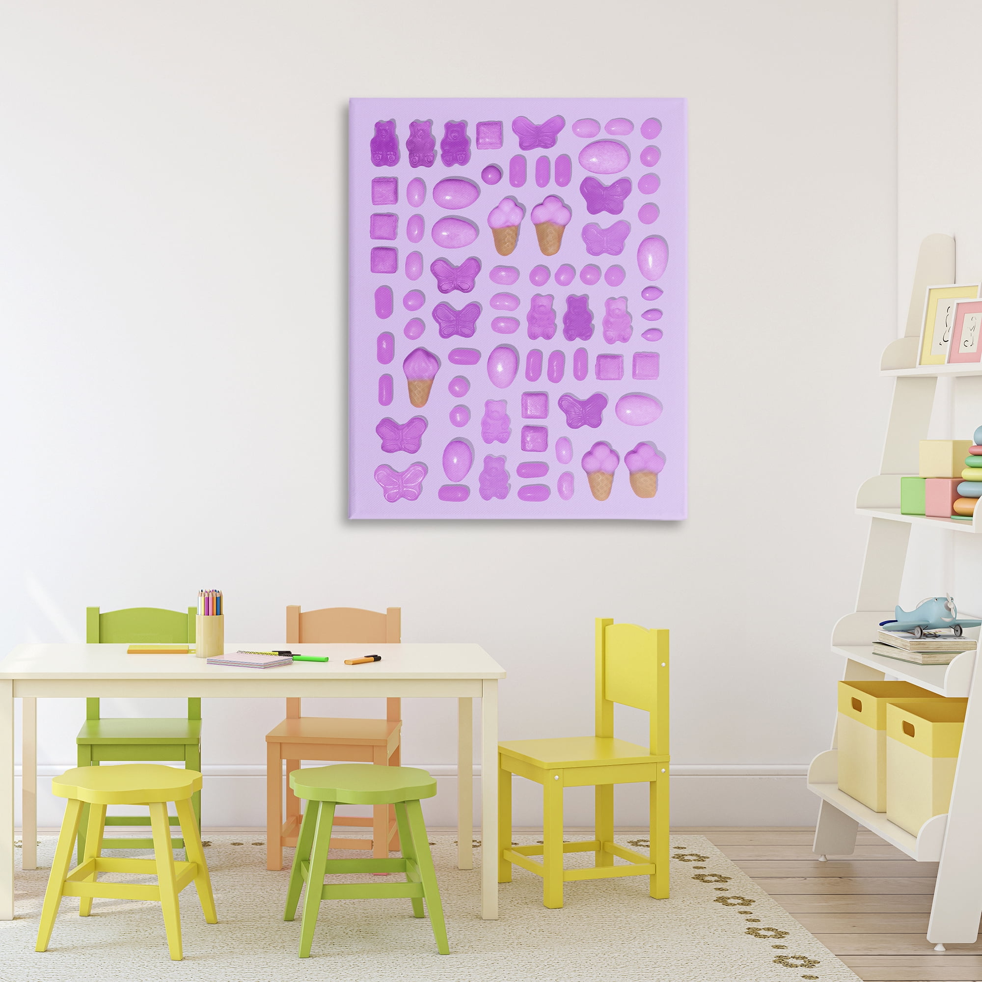 Stupell Industries Lilac Purple Toned Candies Canvas Wall Art, design by LISH Creative