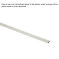 thumbnail image 4 of Foam Gasket 20"L x 0.39"W x 0.08"H High-shielding Conductive Fabric Foam Strip with Adhesive Backing Grey 5Pcs, 4 of 6