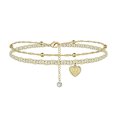 thumbnail image 1 of Women's Beach 26 Letter Anklet Gold M, 1 of 2