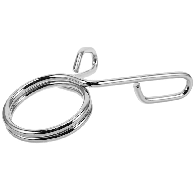 OULII Silver Weight Collar for Barbell and Dumbbell Clips Portable Quick Release Spring Clip for Strength Training
