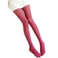 thumbnail image 2 of GZWYHT Socks for Women Stockings for Women Lace Carved Retro Slim Tights Socks Transparent Stockings Women Pantyhose Stocking Hollow Tights Pantyhose Cute Socks Wine One Size, 2 of 3