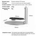 thumbnail image 5 of Ceiling Table Wall Mount Multi-angle Projector Stand Rotatable For Xgimi Xiaomi Mijia Mini Projector, 5 of 5