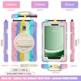 thumbnail image 3 of For Samsung Galaxy Tab Active5/Active3 8 inch Case SM-X300/X306B/SM-T570/T575, 360 Hand Strap, Shoulder Strap, Kickstand, Rugged Drop Protection, Colourful Pink, 3 of 7