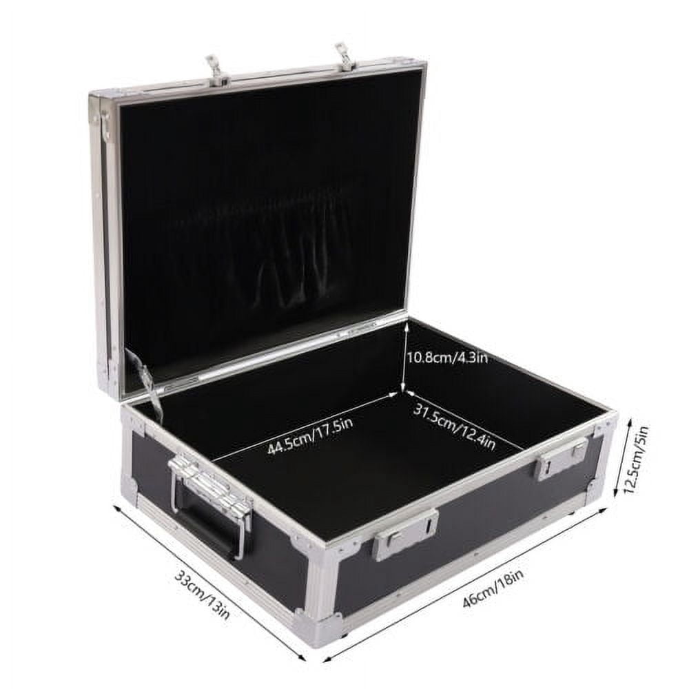 Aluminum Combination Lock Pistol Gun Case Hard Storage Carry Case Hand Safe Box
