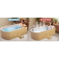 thumbnail image 6 of MINGYI 59'' Large Portable Insulated Bathtub for Adult, Inflation-free Bathtub for shower, Hot Ice Collapsible Tub for 2 People, for Bathroom Home & Outdoor (with Cover,Yellow), 6 of 8