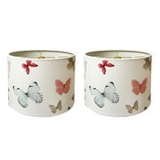 Royal Designs, Inc. Custom Handmade Hardback Shade, 10in, Butterflies - 2 Pk