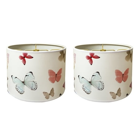 Royal Designs, Inc. Custom Handmade Hardback Shade, 10in, Butterflies - 2 Pk