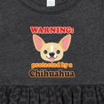 thumbnail image 4 of Inktastic Protected by a Chihuahua Girls Baby Dress, 4 of 5