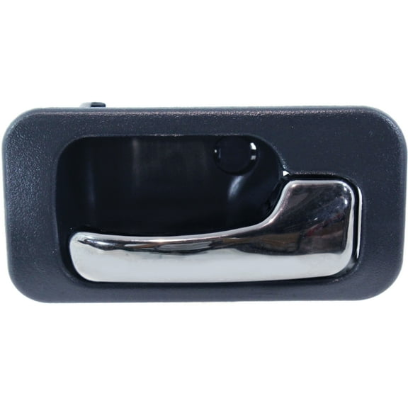 Interior Door Handle Compatible with 1990-1993 Honda Accord Rear, Passenger Side 4-Door, Sedan Dark blue bezel with chrome lever