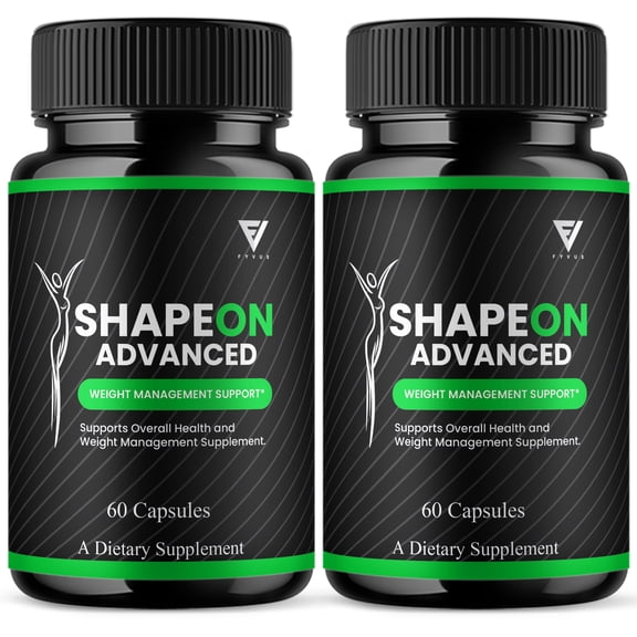 (2 Pack) ShapeOn Advanced Capsules, Shapeon Premium Health Management Supplement (120 Capsules)