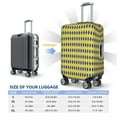 thumbnail image 4 of Yiaed Mardi Gras Purple Yellow Plaid Print Travel Luggage Cover Suitcase Protector Fits 18-32 Inch Luggage Wheel Covers Patterned Elastic Luggage Anti-scratch（No luggage）-Medium, 4 of 5