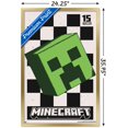 thumbnail image 3 of Minecraft: 15th Anniversary - Posterized Creeper Wall Poster, 22.375" x 34" Framed, 3 of 5