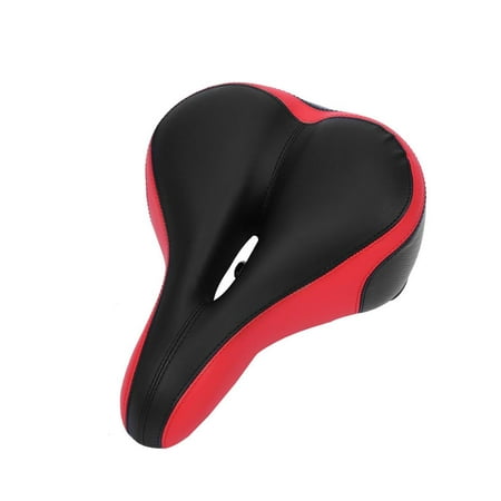 Thickened Wide Bum Shock Absorb Bike Saddle With High Reflective Stripe Ergonomic Bike Saddle Bicycle Seat, Bike Seat with Shockproof Spring and Punching Foam System,Cycling MTB Saddle Cushion (Best Mtb Seats 2019)