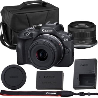 Canon EOS M10 Mirrorless Digital Camera with 15-45mm Lens (Black