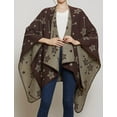 thumbnail image 2 of PIKADINGNIS Women Shawl Wraps Poncho Open Front Cape Sweater Cardigan Blanket for Fall and Winter, 2 of 6