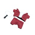 thumbnail image 2 of Ounissouiy Conjunto de ropa de muñeca para niña, abrigo de diseño Simple, camisa, pantalones, corbata, Kit de disfraz, colección lavable, Muñecas y casas de muñecas Rojo, 2 of 6