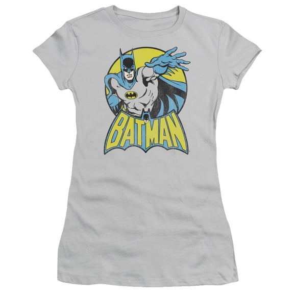 Dc - Batman - Juniors Teen Girls Cap Sleeve Shirt - Small