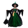 thumbnail image 4 of WEAIXIMIUNG Robes d'Été Mignonnes pour Enfants Robe Personnalisée pour Filles Robe Tutu en Tulle avec Manches Chapeau Ensemble 4 Pcs Performance, 4 of 6
