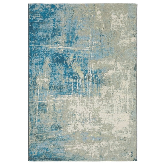 Woven Trends Bellflower - 359XI - Casually Modern Style, Abstract Pattern, Fade Resistant & Family Friendly, Living Room, Dining Room, Office, High Pile Polypropylene Area Rug in Beige - 5' x 8'