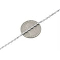 thumbnail image 4 of 10K White Gold 2MM Rice Typhoon Moon Cut Italian Bead Chain Necklace 18 Inch, 4 of 9