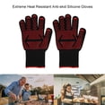 thumbnail image 1 of Guantes De Silicona Antideslizantes Resistentes Al Calor Para Barbacoa Extrema, Guantes De Cocina Para Horno, Manoplas Calientes Para Cocinar Serendint EL008109-00, 1 of 5