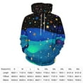 thumbnail image 2 of Starry Night Sky Pattern 3d Sweatshirts Hoodie Fashion Casual Personality Men's Women Street Hoodie Pullovers Long Sleeve Comfortable Top, 2 of 6