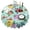 flowers-112, variant on Round Tablecloth Family Cover 60 Inch Polyester Waterproof Stain Wrinkle Free flower for Kitchen
