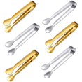 thumbnail image 1 of 6 Pcs Sugar Tongs, Ice Cube Tongs, Stainless Steel Sugar Tongs, Multi-function Serving Tongs, Small Serving Tongs For Appetizers, Kitchen For Tea, Cof, 1 of 1