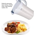 thumbnail image 3 of Pichet à Sauce Doublement Isolée avec Couvercle à Charnière, Acier Inoxydable Idéal pour Sauce (750ml), 3 of 3