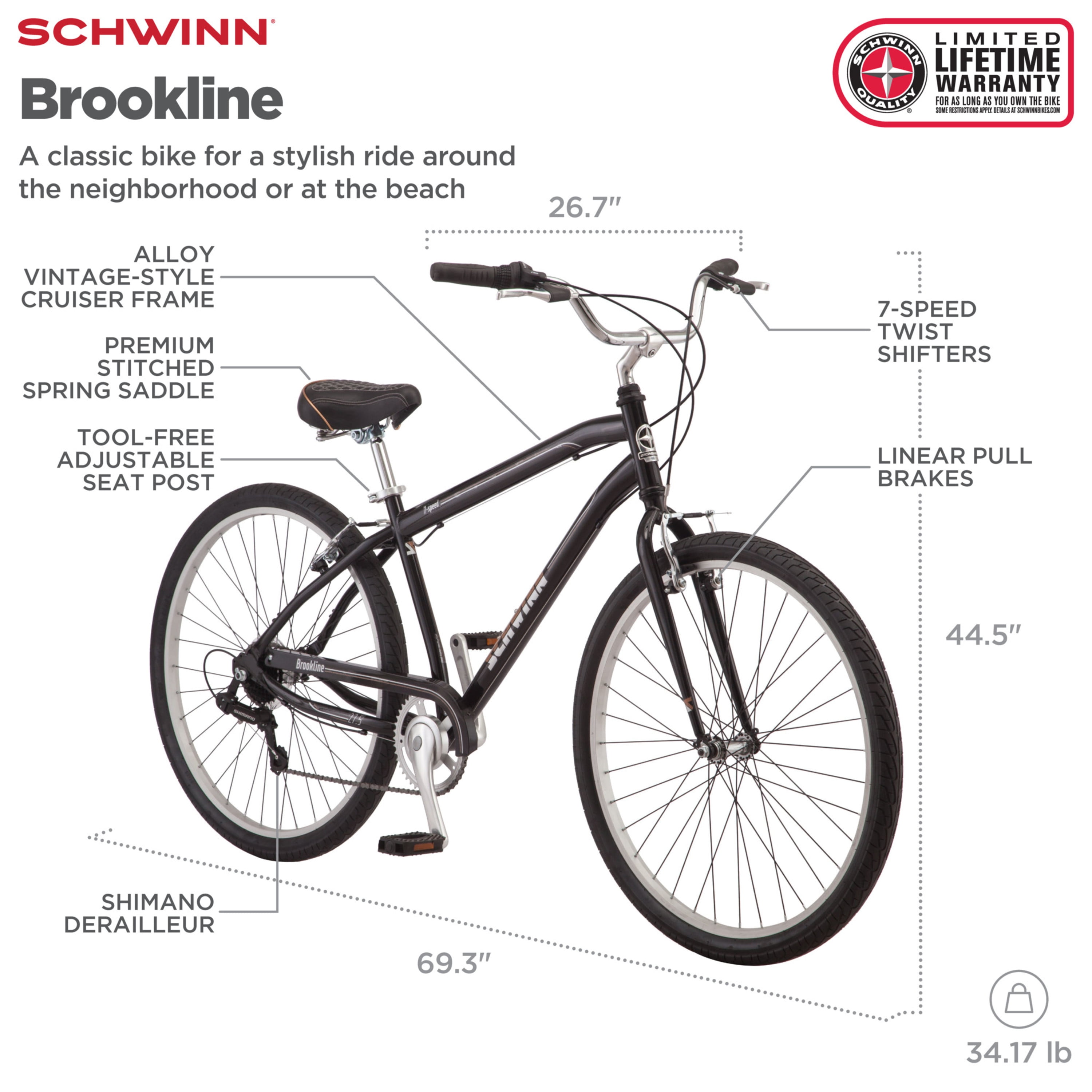 schwinn brookline cruiser