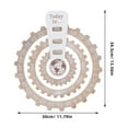 thumbnail image 2 of CHICHUMID Vintage Perpetual Calendar Rotatable Calendar Wooden Multi Home Decor 1Pcs, 2 of 6