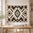 thumbnail image 5 of Geometric Diamond and Nested Shapes in Warm Earthy Palette, Nostalgic Folk Art for Nature Lovers, Intricate Tribal Wall Decor, Housewarming Gift, Tapestry Wall Hanging for Living Room and Bedroom, 5 of 7