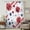 Red, Blue, White, variant on Wildflowers Sheer Curtains 45 Inches Long, Botanical Roses Florals Watercolor Dusty Blue Light Filering Curtains, Breathable Simi Curtain Privacy Drapes for Kitchen Bathroom Window Treatment