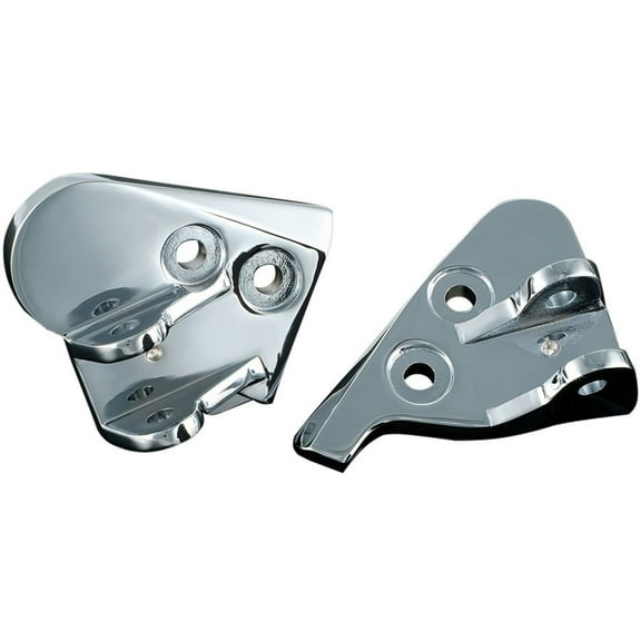 Kuryakyn Chrome Driver Peg Mounts Compatible for Honda GL1800 Gold Wing 01-17 - Chrome