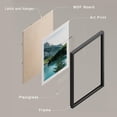 thumbnail image 4 of PixonSign Framed Canvas Print Wall Art Set - Rustic Mountain & Lake Poster Arts - Set of 9 Nature Wilderness Botanical & Animal Photography Wall Décor for Room Decoration - 12"x16" Black, 4 of 5