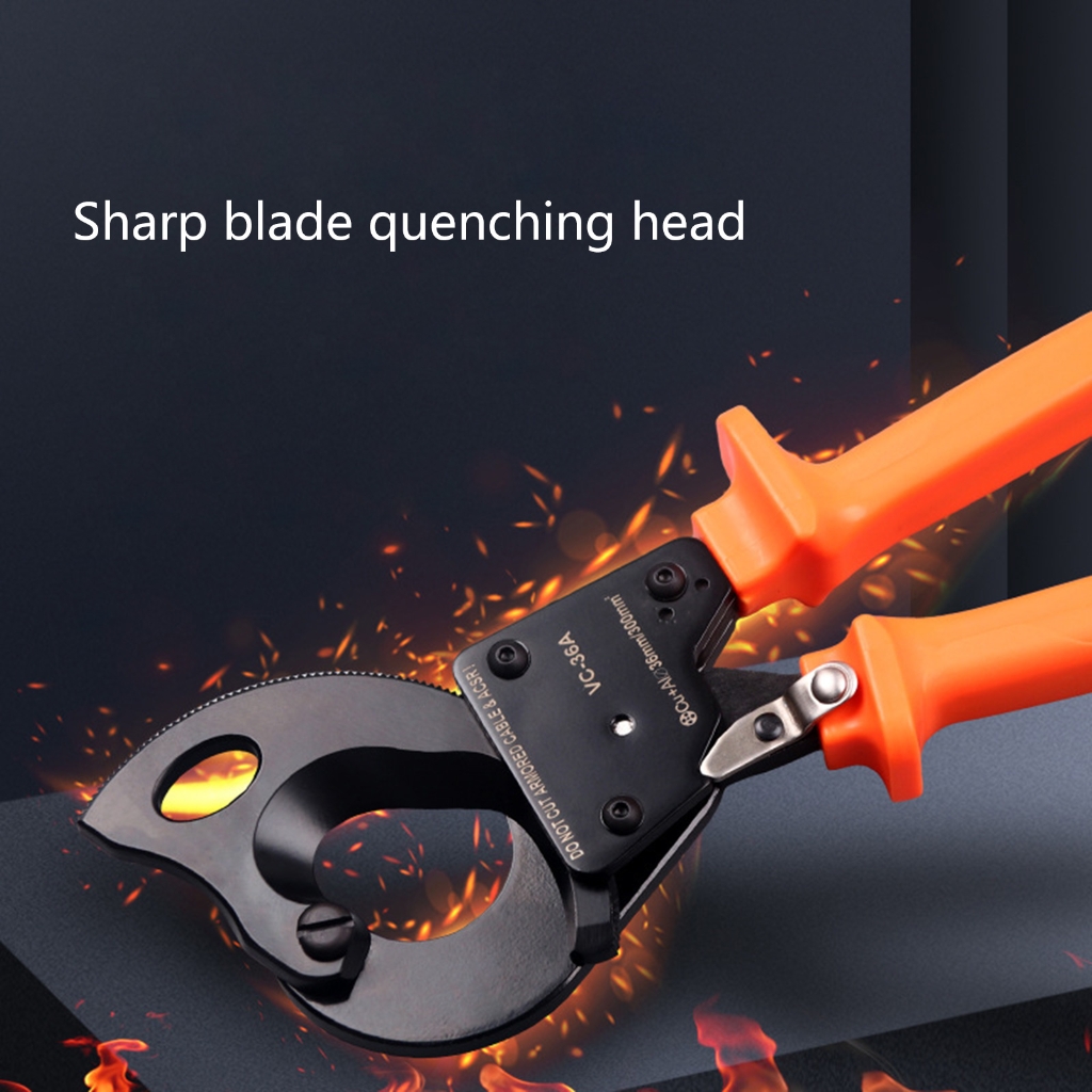 MOMOJIA Convenient Ratcheting Cable Cutter Easy to Use Cutting Tool Suitable for Different Wire Up to 250mm²/300mm²/500mm²