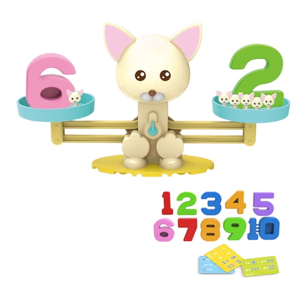 Durable Math Toy Cute Design Number Match Juego de mesa para estudiantes (cachorro) Likrtyny libre de BPA