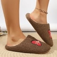 thumbnail image 4 of AzureSilk Womens House Slippers Cute Closed Toe Furry Slippers For Women Warm Plush Lined Slip On Household Slides Lightweight Soft Sole Stylish Indoor, 4 of 5