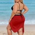 thumbnail image 4 of Yourumao Spaghetti Strap Wrap Dresses for Women Butterfly Beach Cover Up Comfy Solid Bathing Suits Coverups for Lounge Summer, 4 of 9