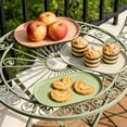 thumbnail image 1 of pstuiky Elliptical Serving Tray Plastic Snack Tray Home Decor Dessert Jewelry Organizer Coffee Table Catchall Multi-Purpose Catchall Tray for Keys & Cosmetics, 1 of 9