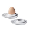 thumbnail image 2 of Küchenprofi Set of 2 White Porcelain Egg Cups with Oval Base – Elegant Holders for Hard or Soft-Boiled Eggs, 3.5" x 4", 2 of 4