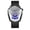 Black mesh strap - black steel - white face, variant on Men's watch, trendy fashion watch, motorcycle concept style watch, men's business trendy wristwatch, calendar, waterproof