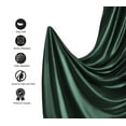 thumbnail image 4 of Luxury Satin Sheets Set Queen Size Blackish Green, 4-Piece Bedding Sets with Deep Pockets - Soft and Smooth Satin Bed Sheets for Ultra Comfort and Elegance, 4 of 8
