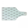 thumbnail image 1 of Emoticon Cutting Board, Cat Faces Pink Heart Shaped Eyes Romantic Animal Kitty Mascot in Love, Tempered Glass Cutting and Serving Board, Wine Bottle Shape, Pale Grey Pink White, by Ambesonne, 1 of 1