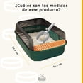thumbnail image 3 of Arenero para Gatos Semicerrado con Pala para Limpieza Y Filtro Sanitario 50.5cm x 34.5cm x 20cm, 3 of 5