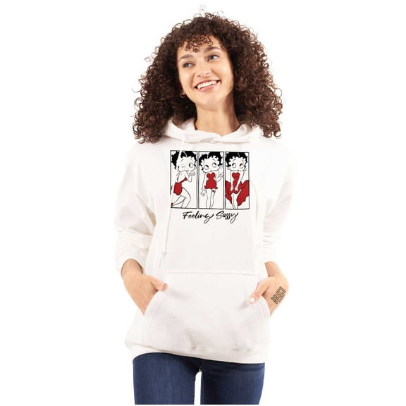 Betty Boop Feeling Sassy Cartoon Hoodie Sweatshirt Women Brisco Brands S