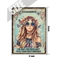 thumbnail image 5 of Assuming I'm Just An Old Lady Tin Sign, Boho Hippie Room Decor,Bohemian Room Decor,Funny Birthday Decorations Wall Art Poster,Gift for Grandmother, Grandma, Granny 12x16 inch, 5 of 6