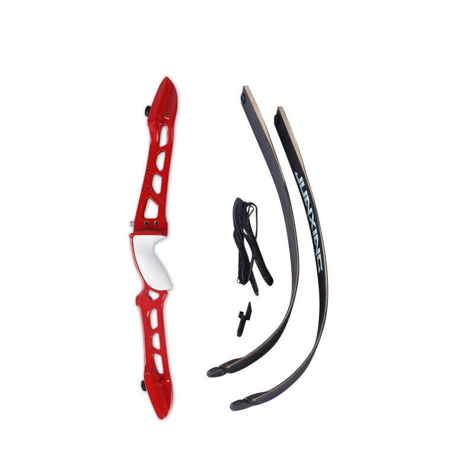 68 inch Recurve Bow Takedown 18-40lb Aluminum Riser Archery Target Hunting Shooting F158（red）